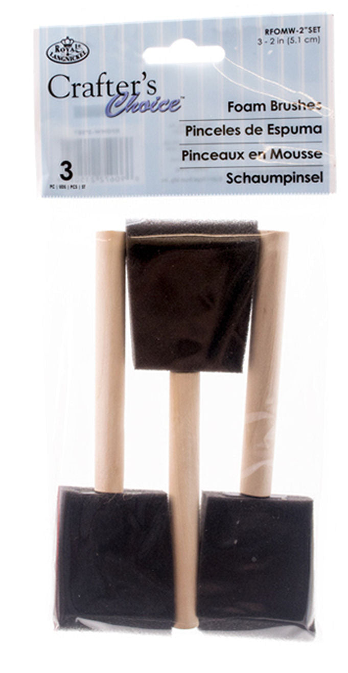 Foam Brushes 50mm (2inch) - Pack of 3