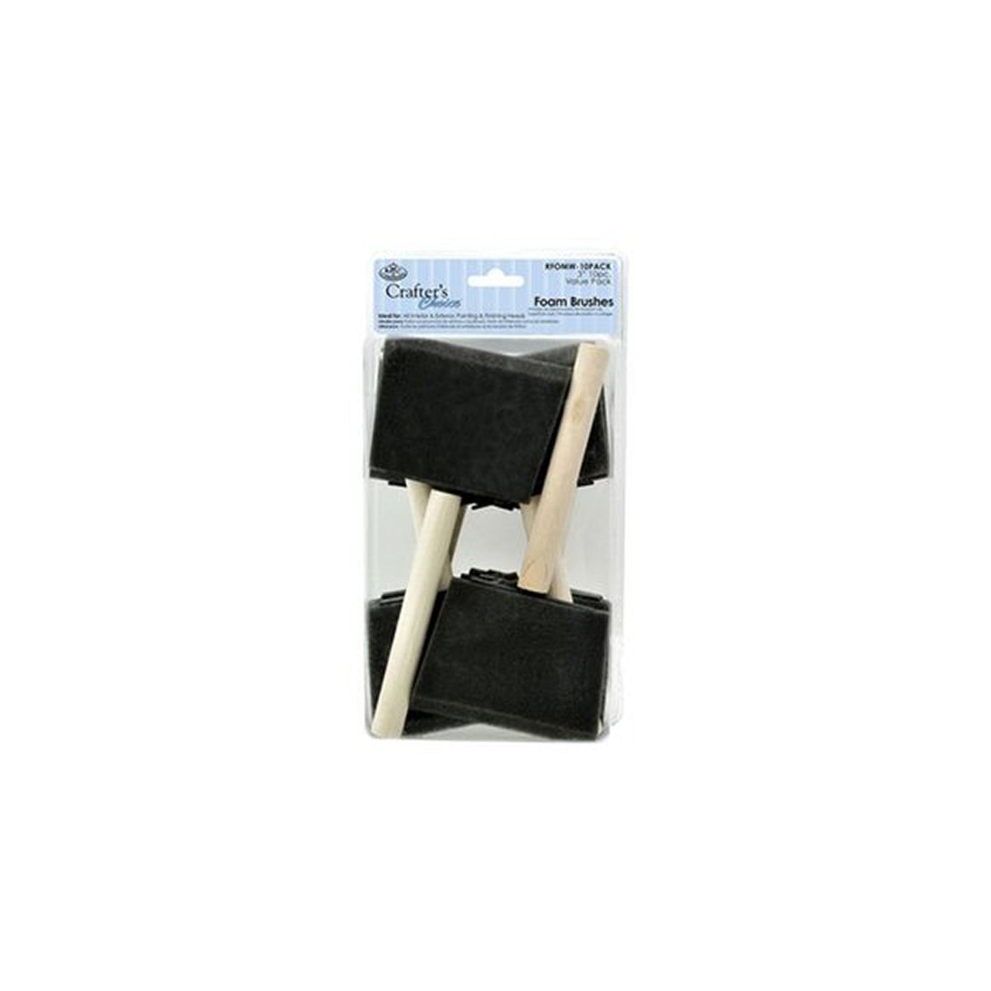 Foam Brushes 75mm (3inch) - Pack of 10