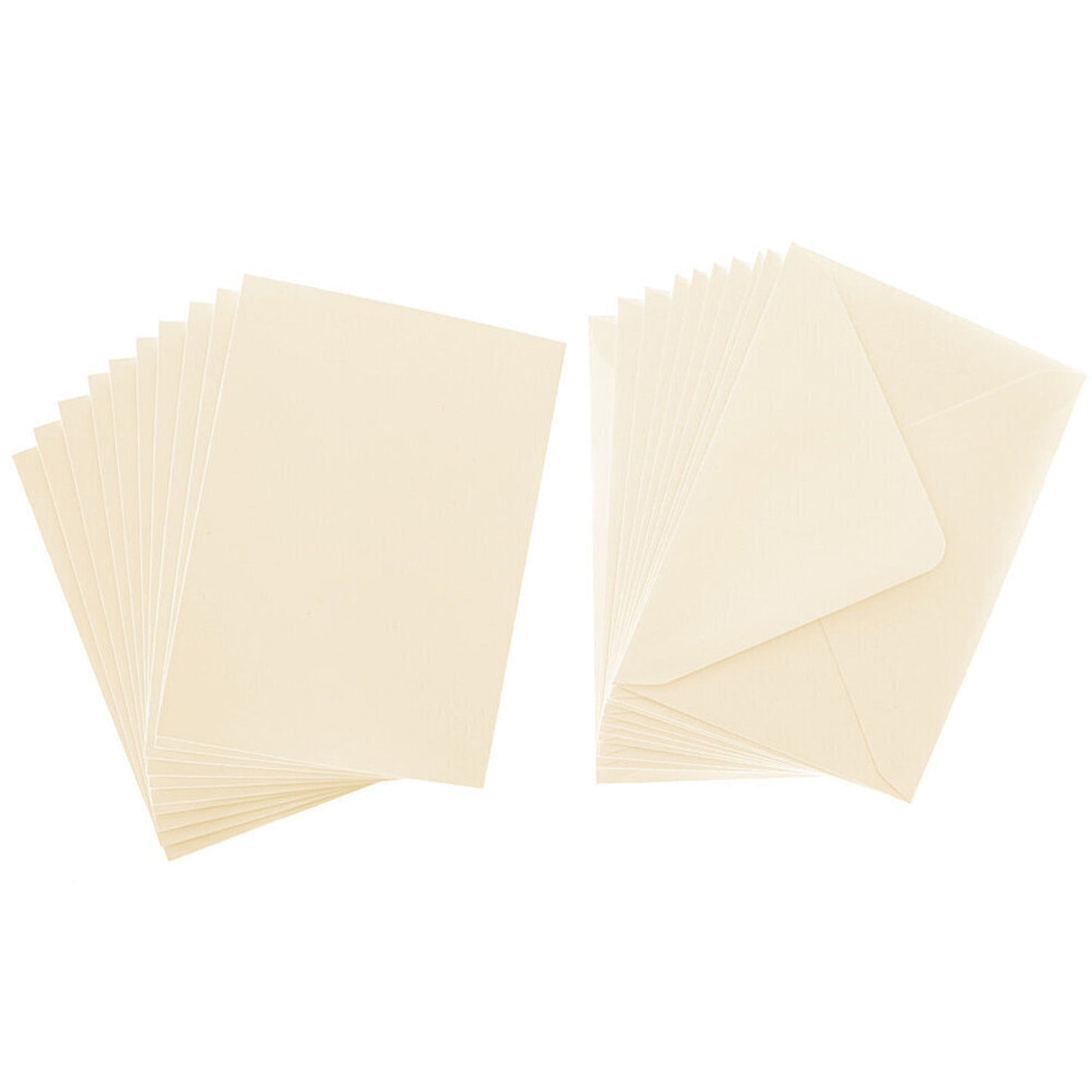 Cards A6 - BLANK 2 Fold Cream - Pack of 10