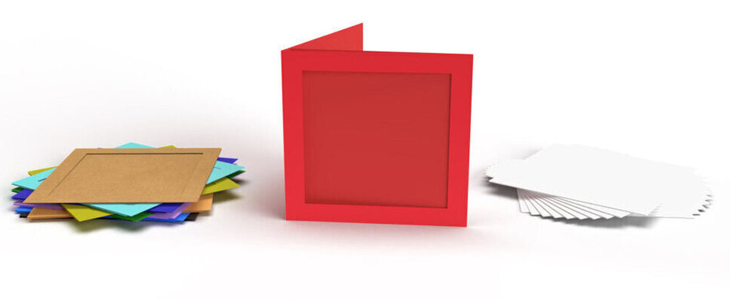 Cards Small SQ - Square Aperture Assorted - pack of 10