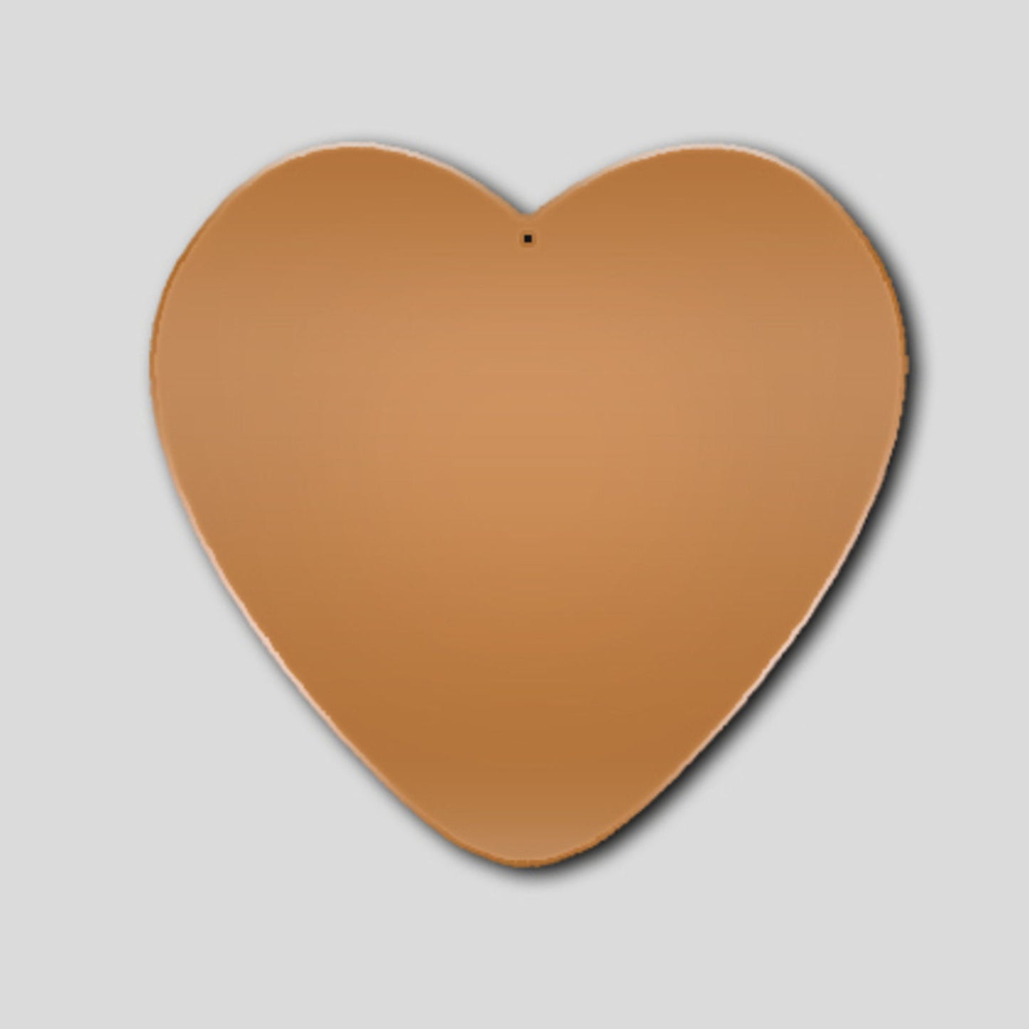 Copper Blank - 37 mm Heart Pendant - 5 Pk