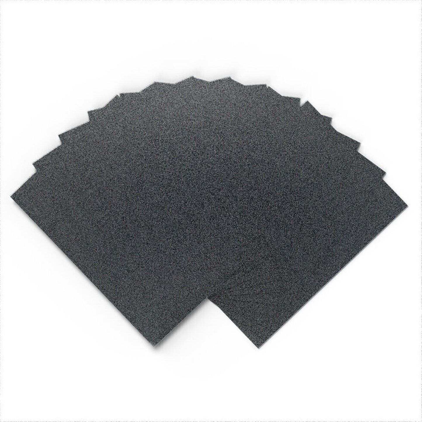 Glitter Card - Non Shed A4 - BLACK - 10 Pk