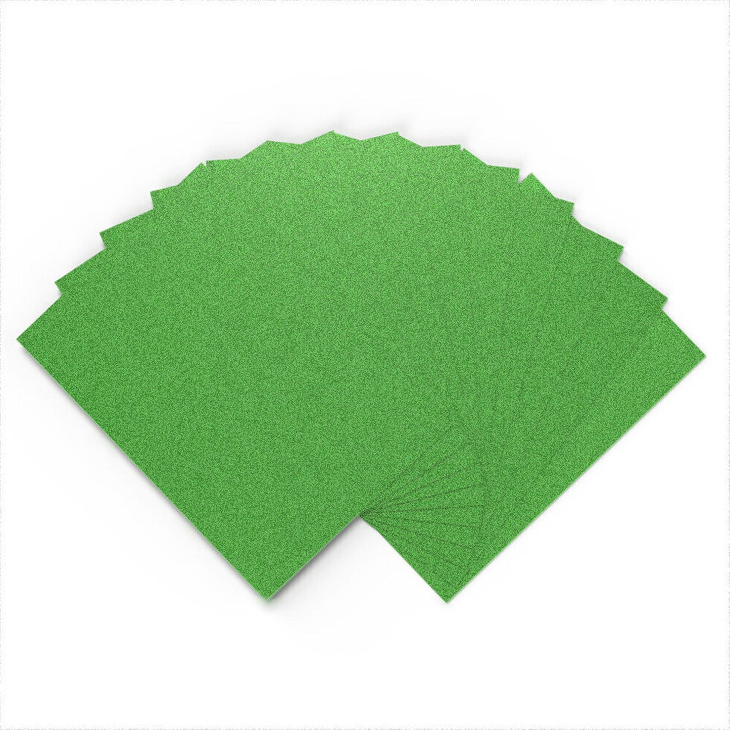 Glitter Card - Non Shed A4 - GREEN - 10 Pk