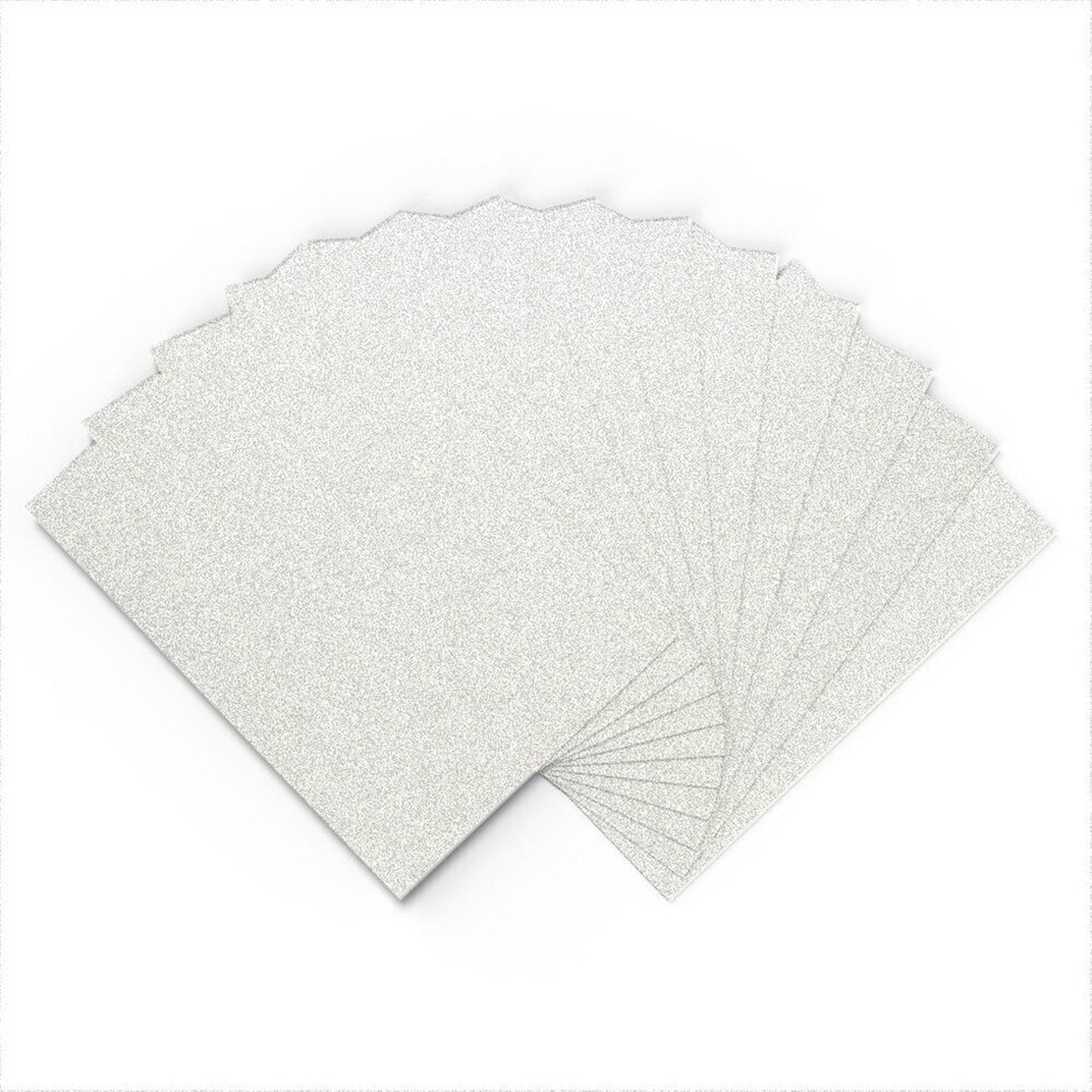 Glitter Card - Non Shed A4 - SILVER - 10 Pk