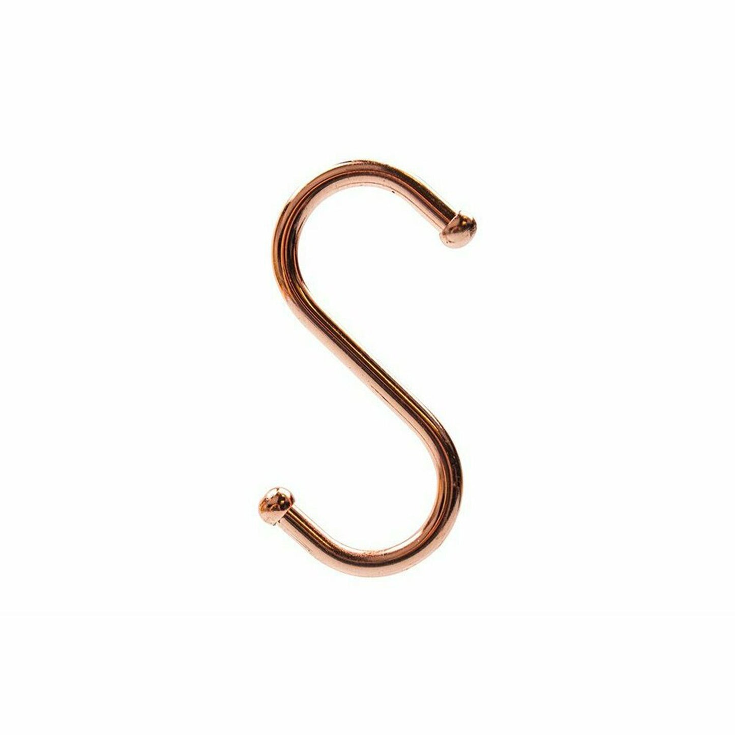 Metal "S" Hook - 75mm - Copper Finish