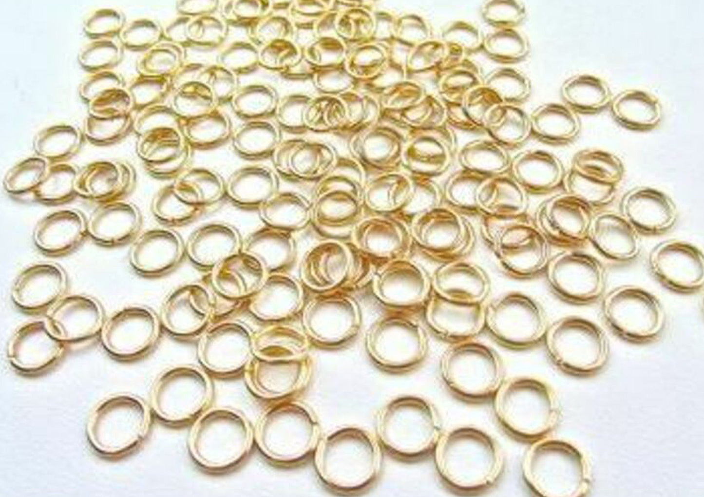 Jump Rings - Gilt - 7mm - 144 Pk