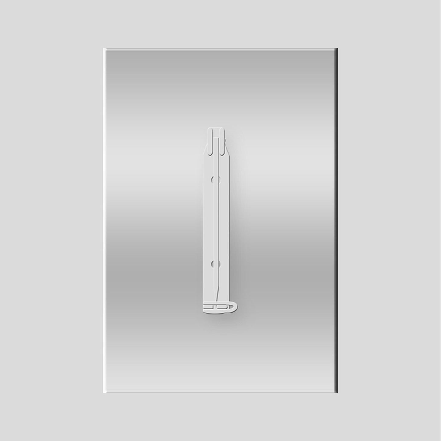 Aluminium Brooch 50x34mm - 10 pk