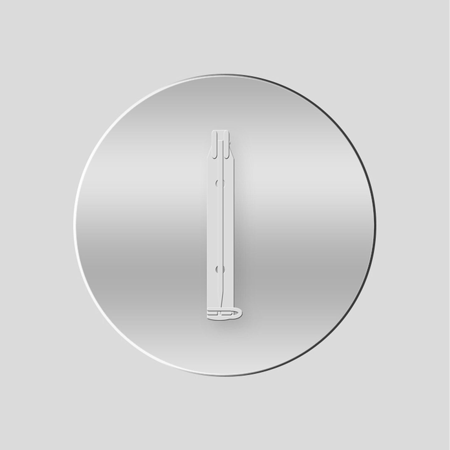 Aluminium Brooch 43mm Diameter - 10 Pk