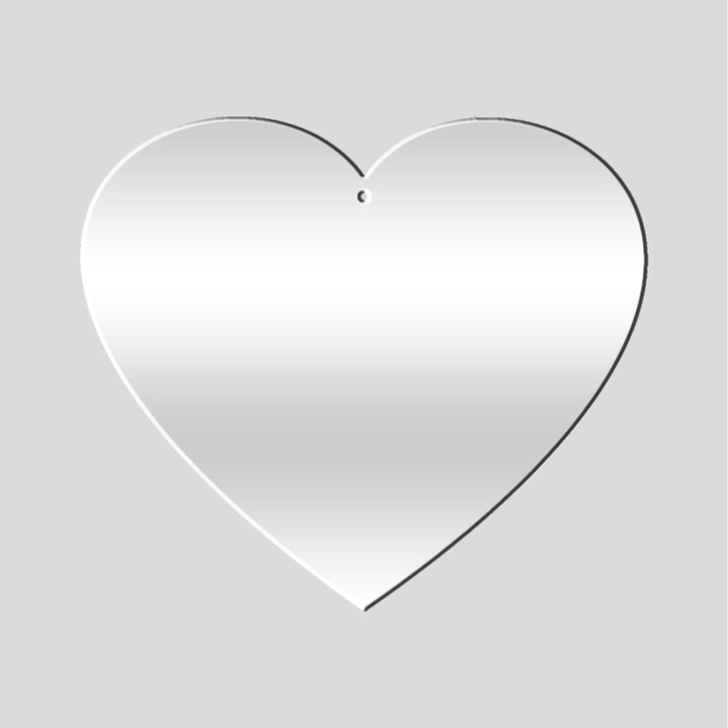 Aluminium Disc 37mm Heart Pen Pk 10