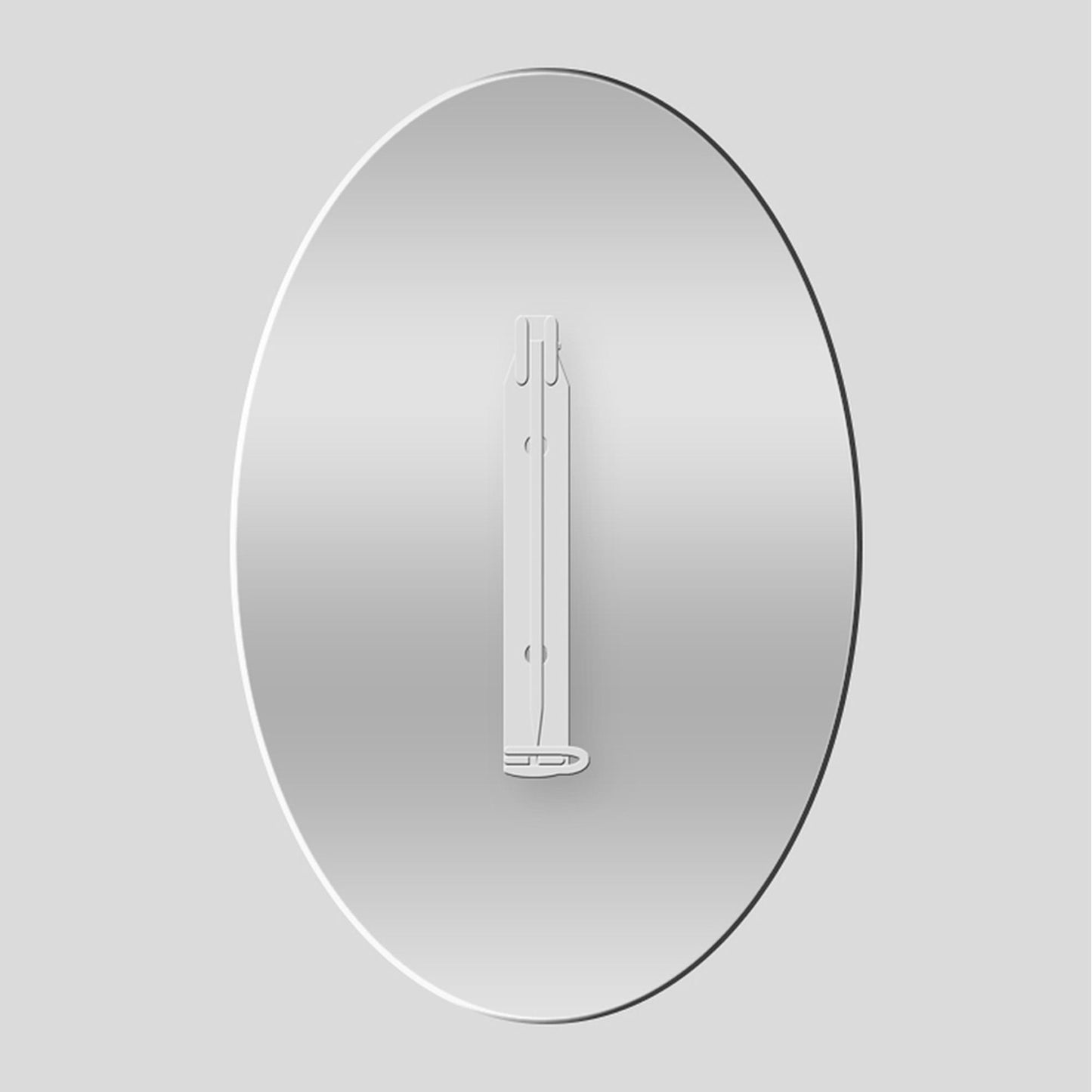 Aluminium Brooch 56x37mm Oval Pk 10