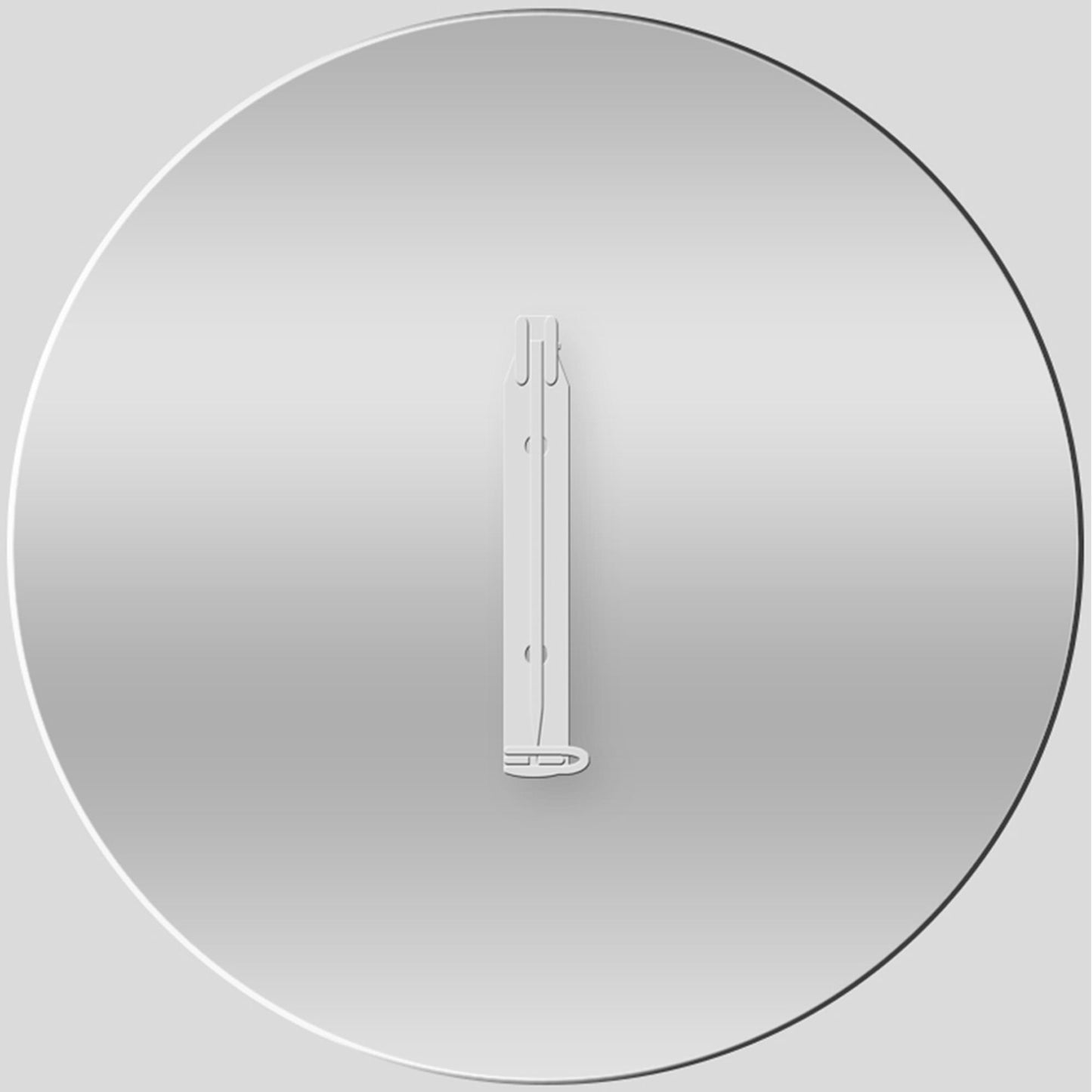 Aluminium Brooch 63mm Round Pk 10