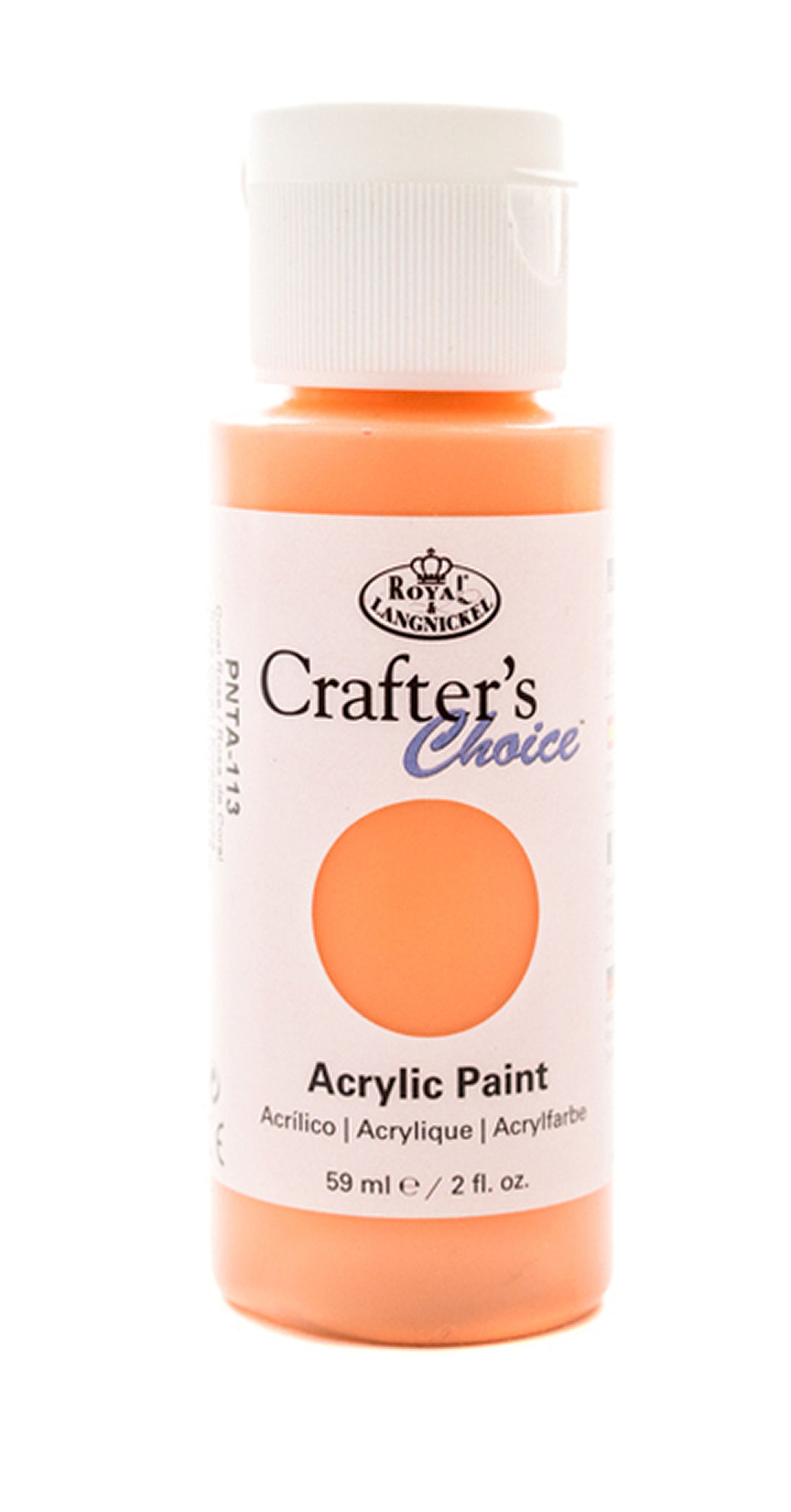 Crafters Choice Acrylic Paint Coral Rose 59ml
