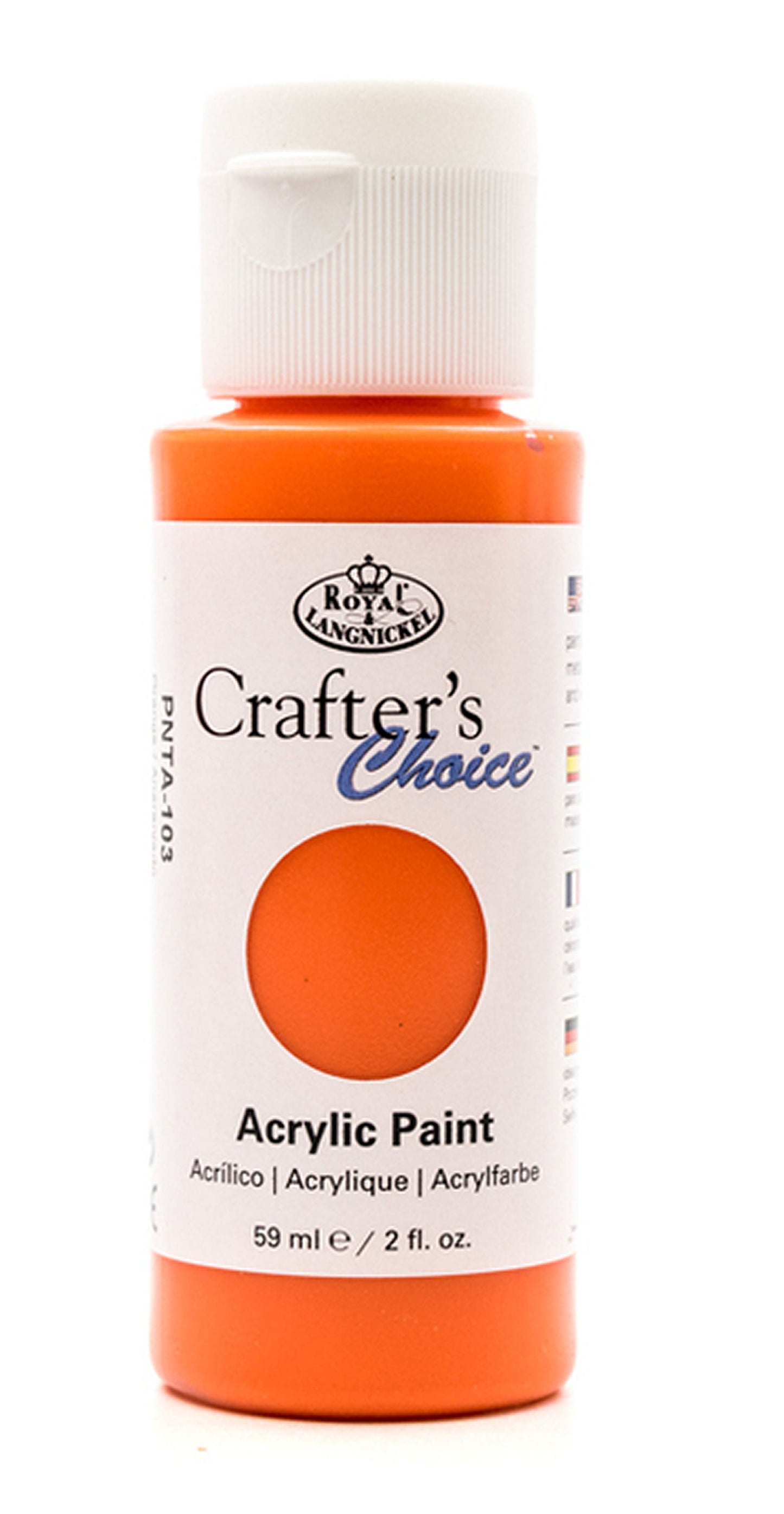 Crafters Choice Acrylic Paint Orange 59ml