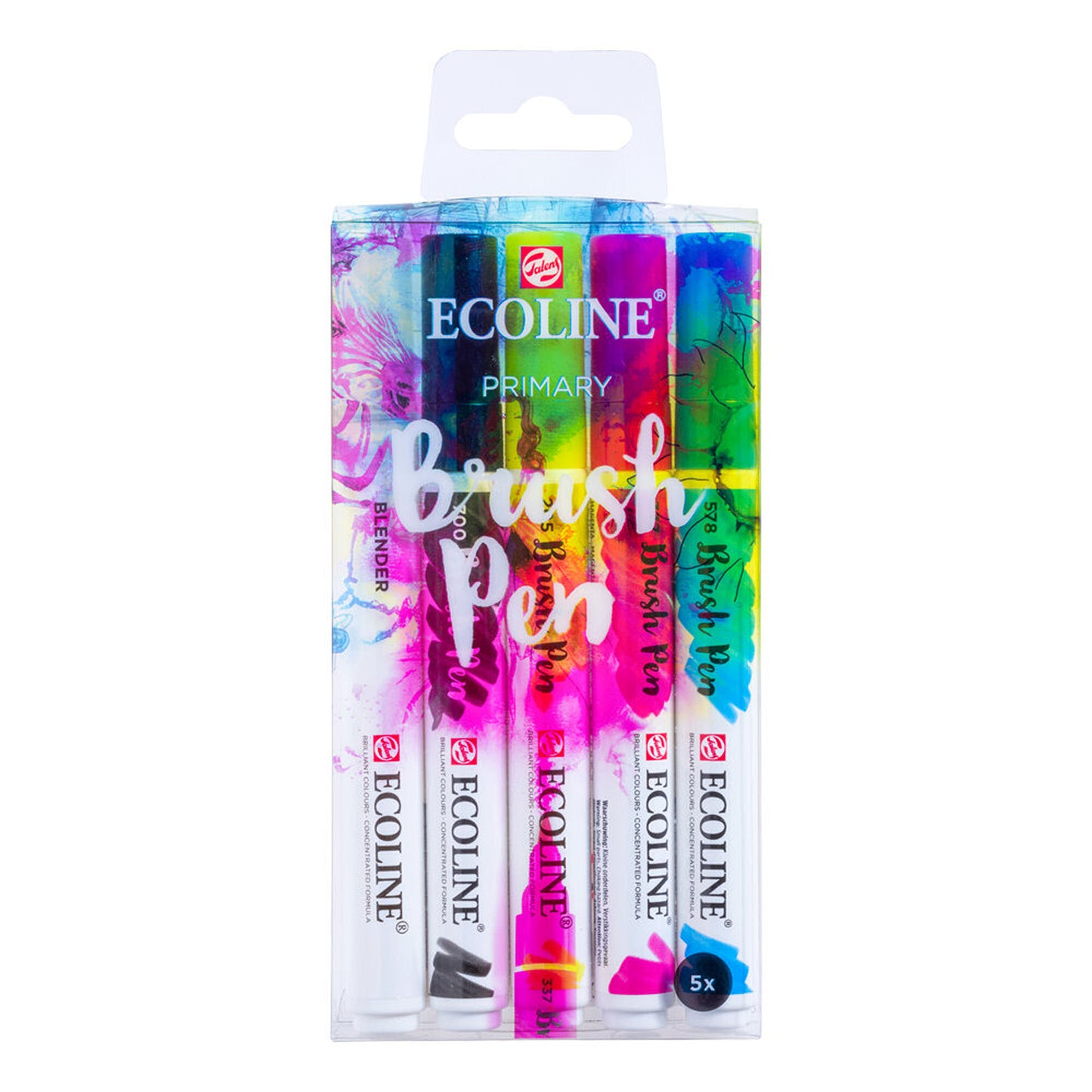 Brush Pens Set Ecoline Primary (5)