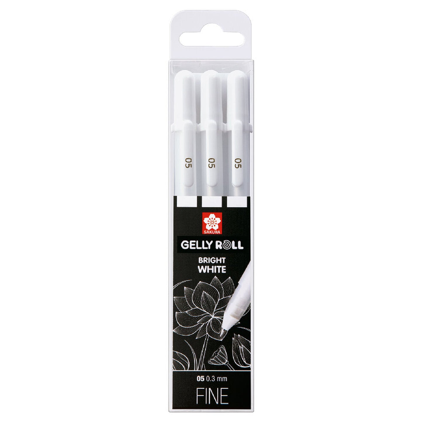 Gelly Roll Pen White Fine Set of 3