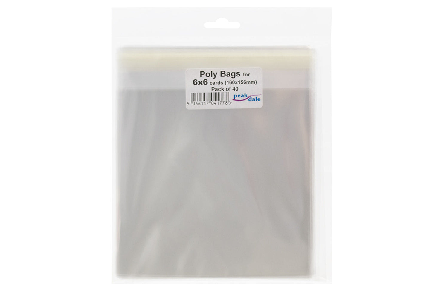 Poly Bag fit 6x6 Square 40 Pk