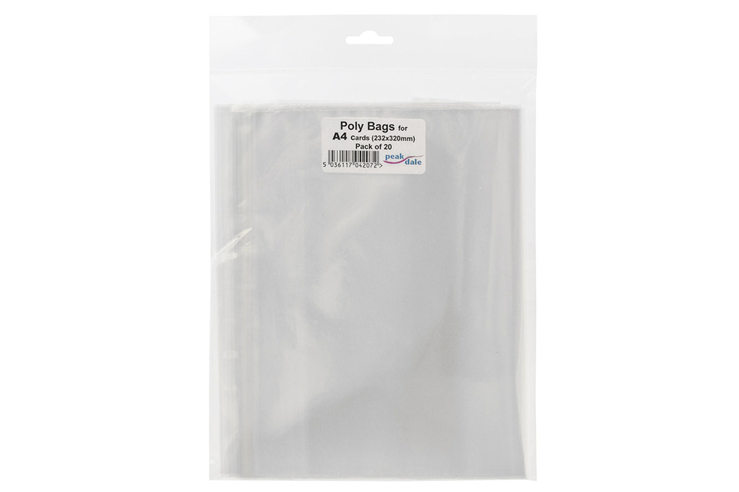 Poly Bag fit A4 size 20 Pack