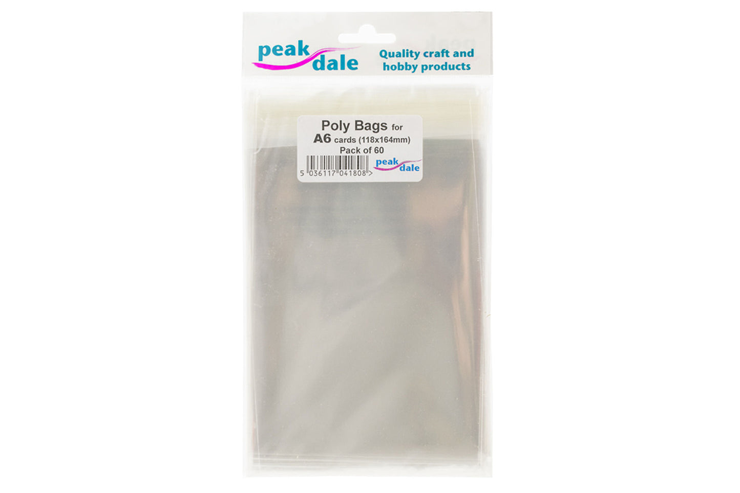 Poly Bag fit A6 size 60 Pack