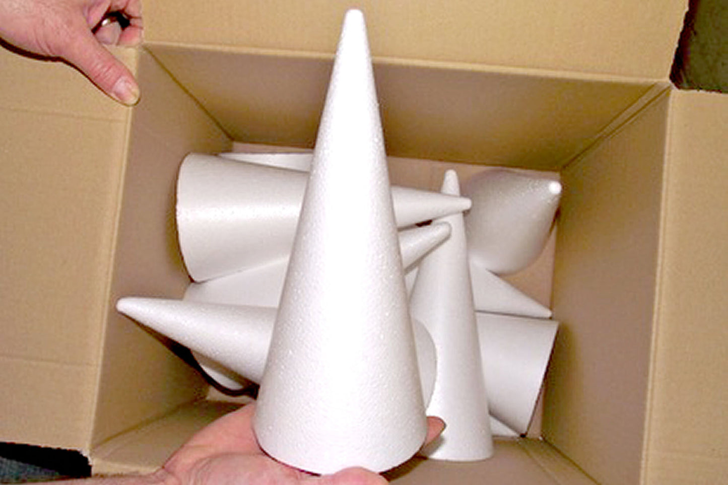 Polystyrene Cone LARGE 270mm Box 10