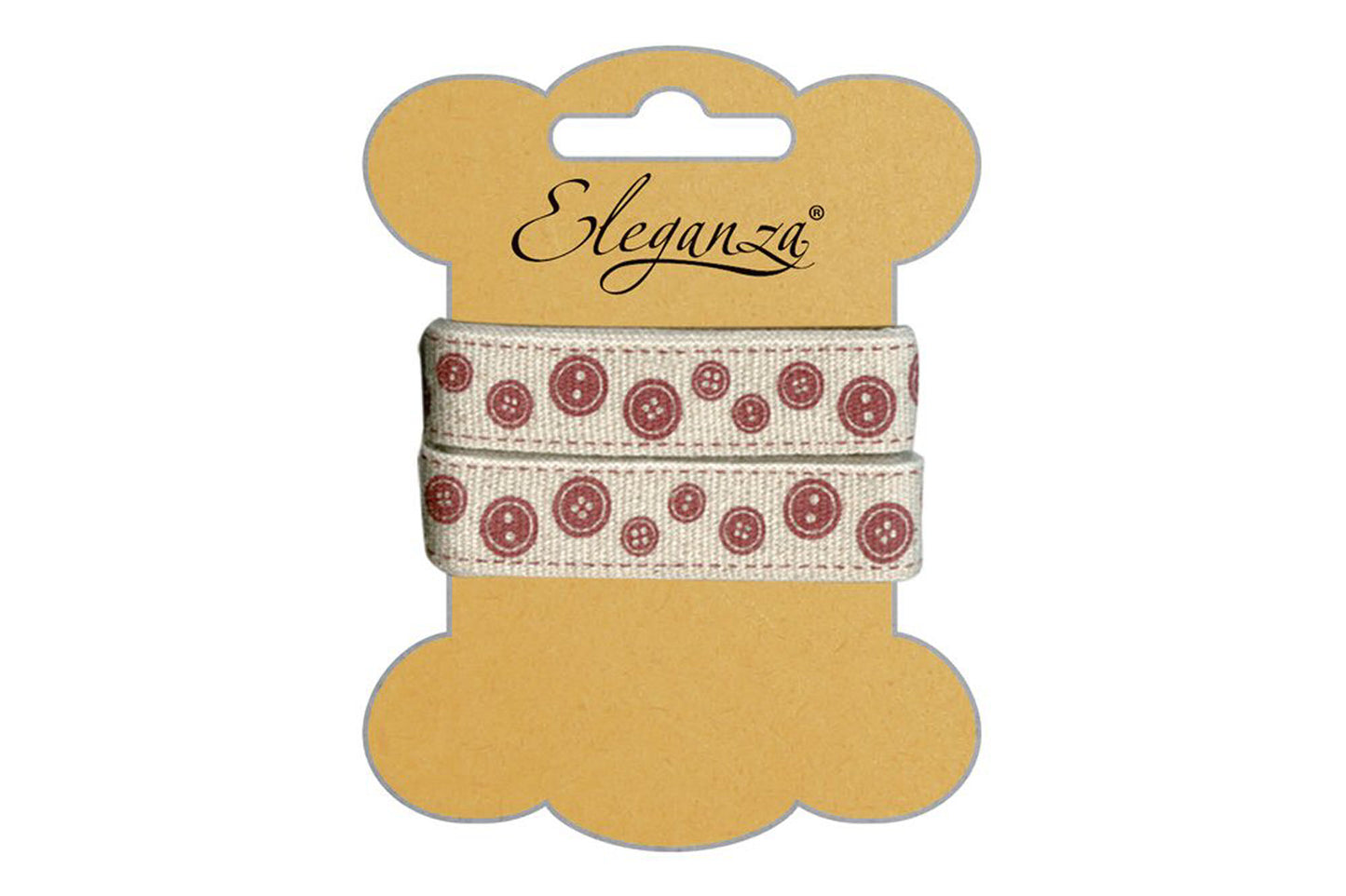 Ribbon Linen Buttons 15mm x 2 mt