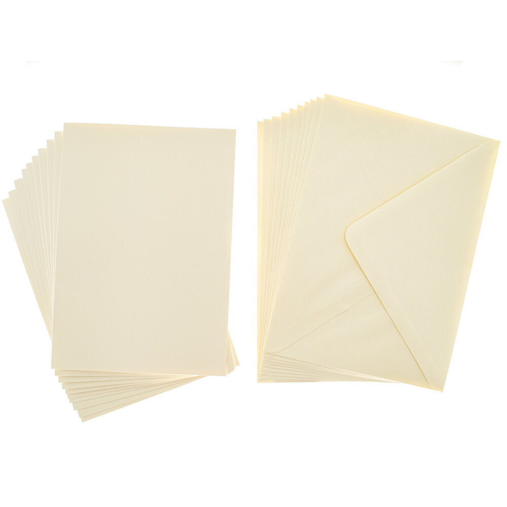 Cards Singlefold A5 Cream (100)
