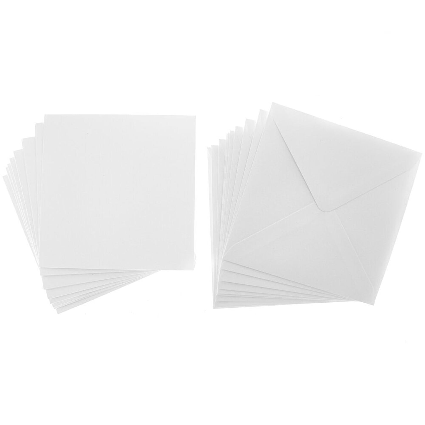 Cards Singlefold Square 144mm White (10)
