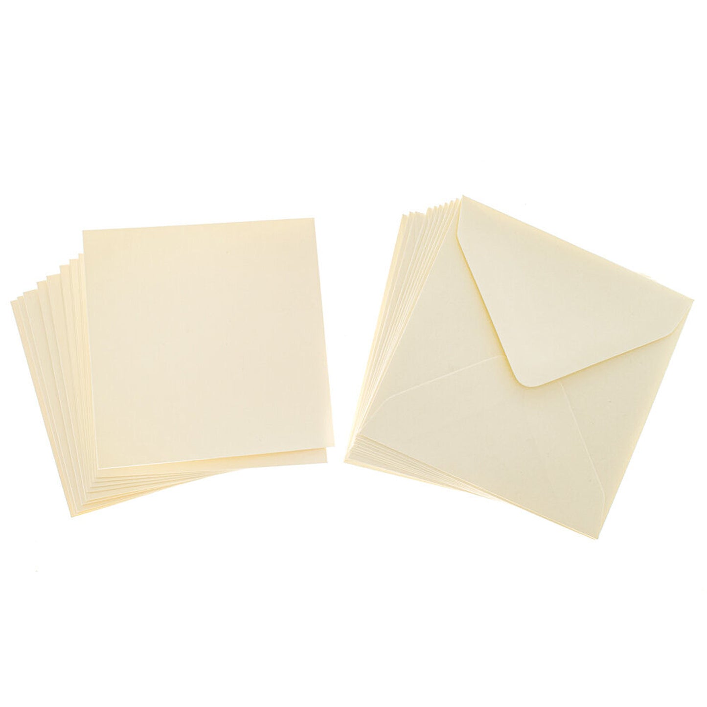 Cards Singlefold SMALL Square Cream (100)