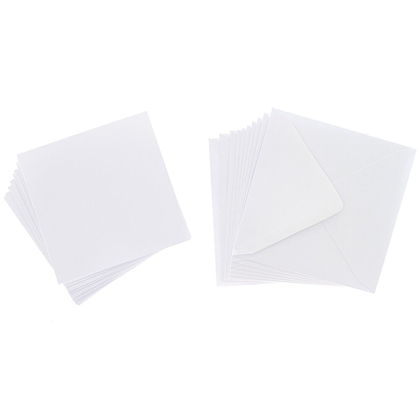 Cards Singlefold SMALL Square White (10)