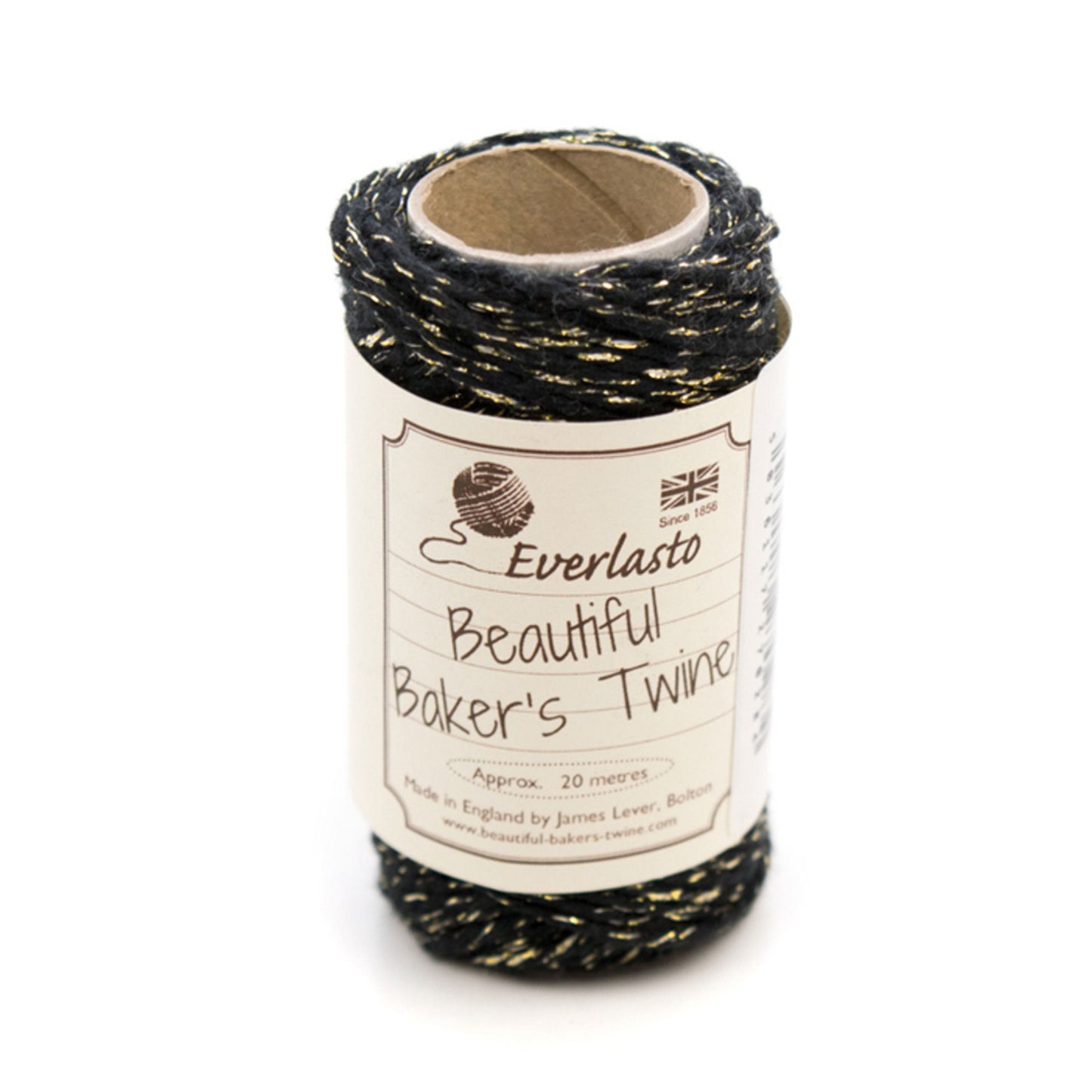 Bakers Twine BLACK/SPARKLE 20 mt