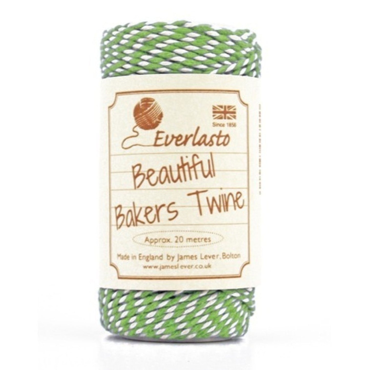 Bakers Twine LIME/WHITE 20m