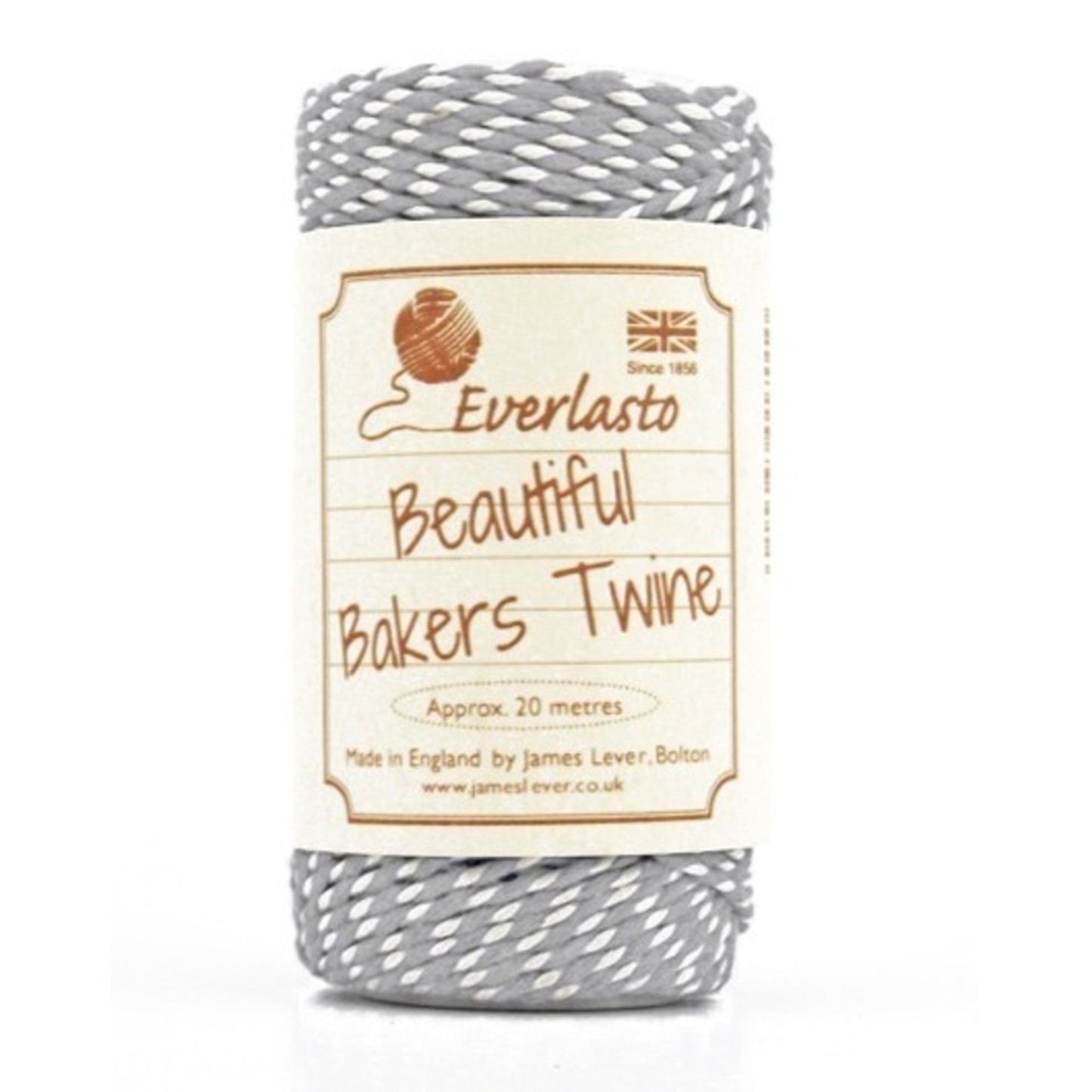 Bakers Twine SILVER/WHITE 20mt