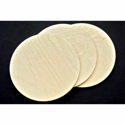 Birch Plaque 100mm (4inch) Pack of 3