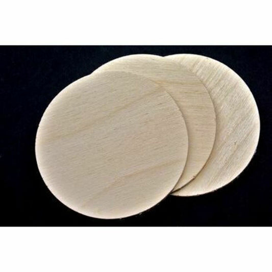 Birch Plaque 75mm (3inch) Pack of 3