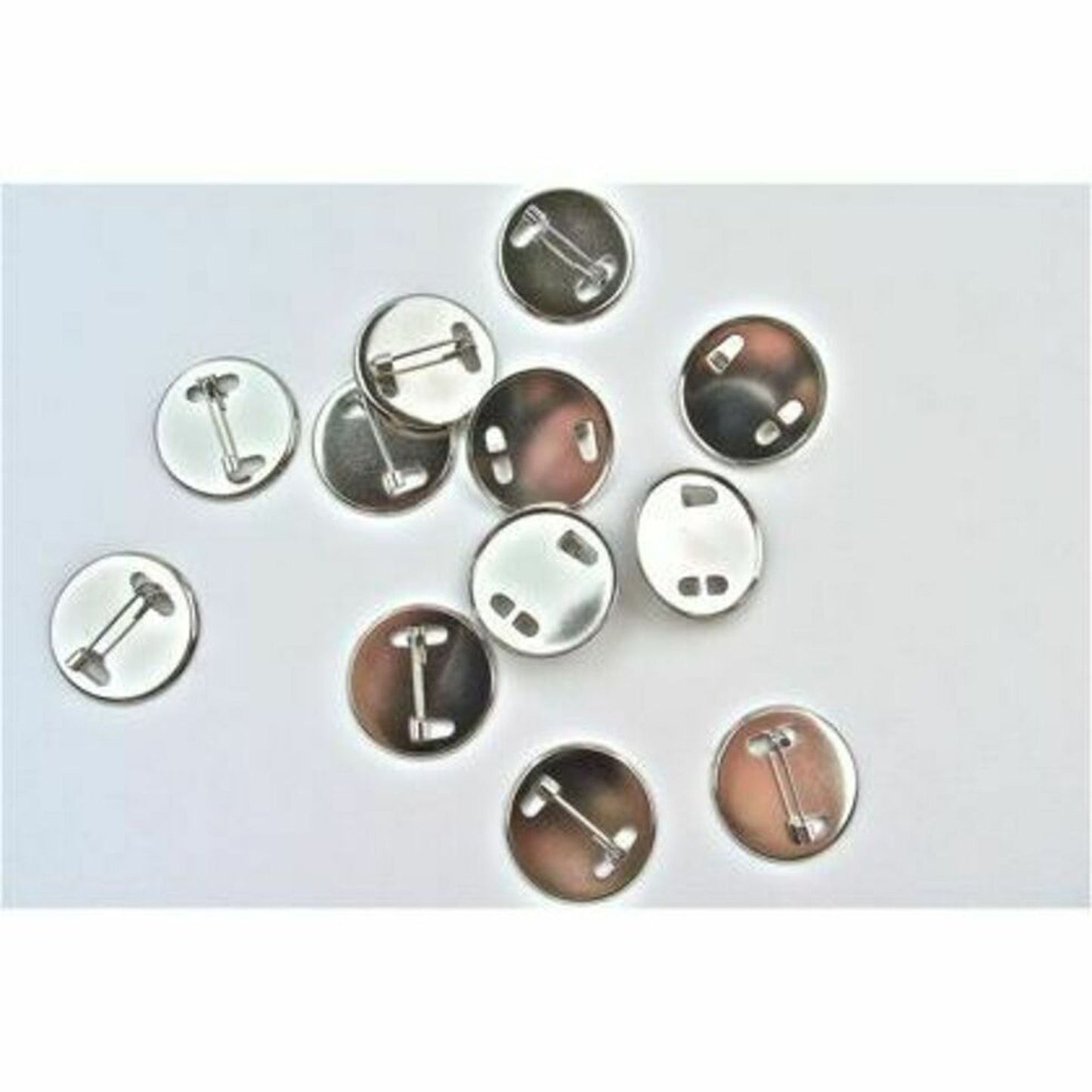 Inset Brooch Mounts - Nickle Plated - Pack of 12