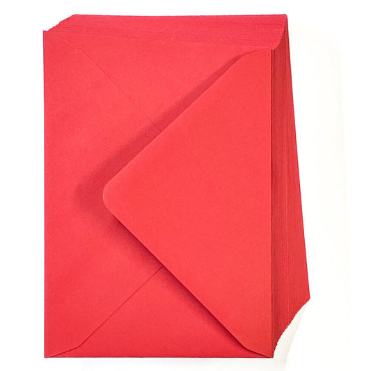 Envelopes - A6 RED - 120gsm - 50 pk