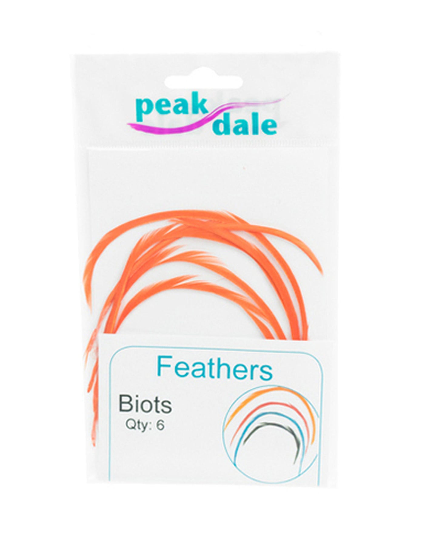 Feather Biots - Orange - 6 Pk