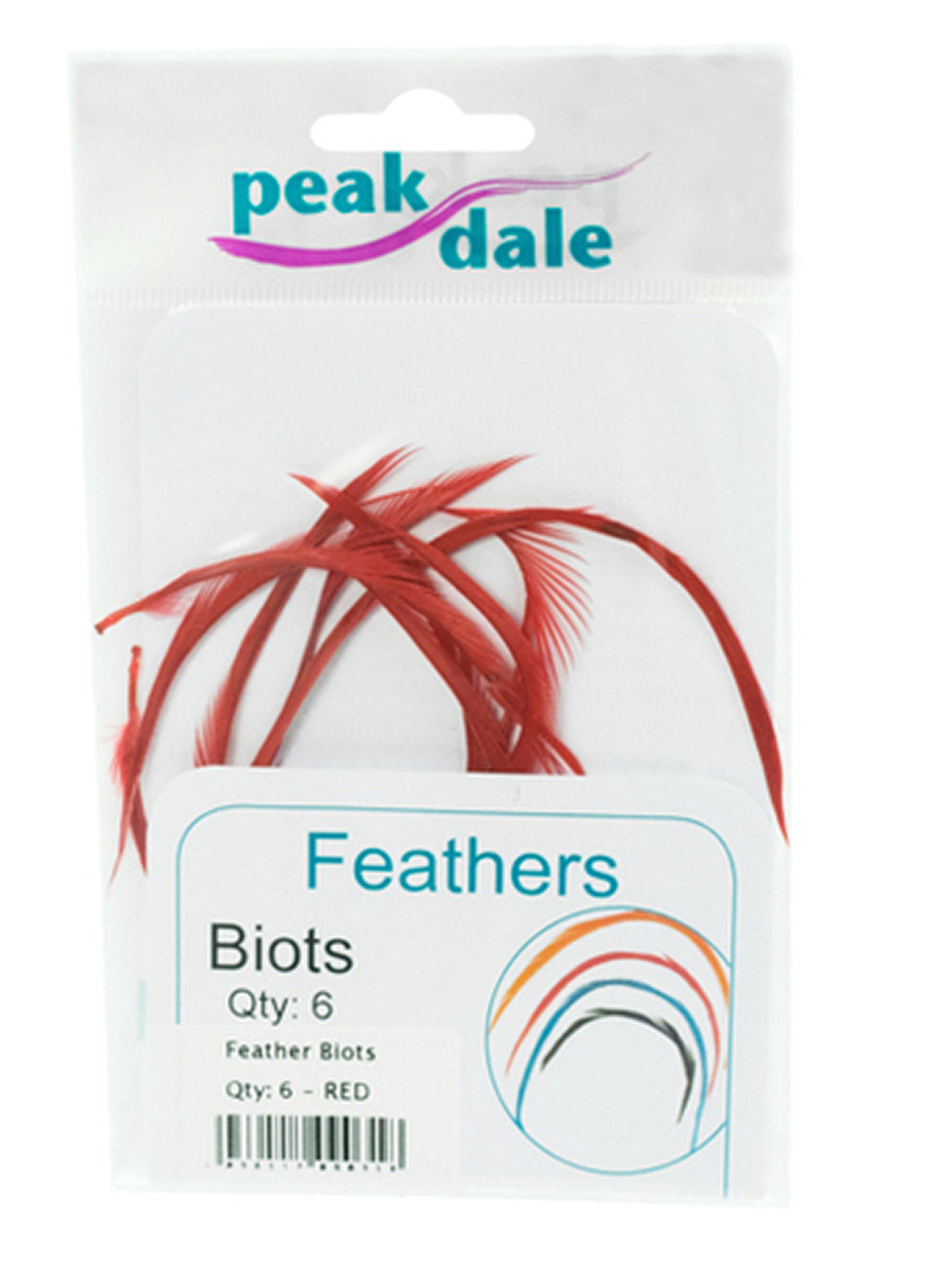 Feather Biots - Red - 6 Pk