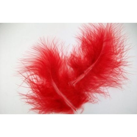 Feather - Marabou Red - 20 Pk