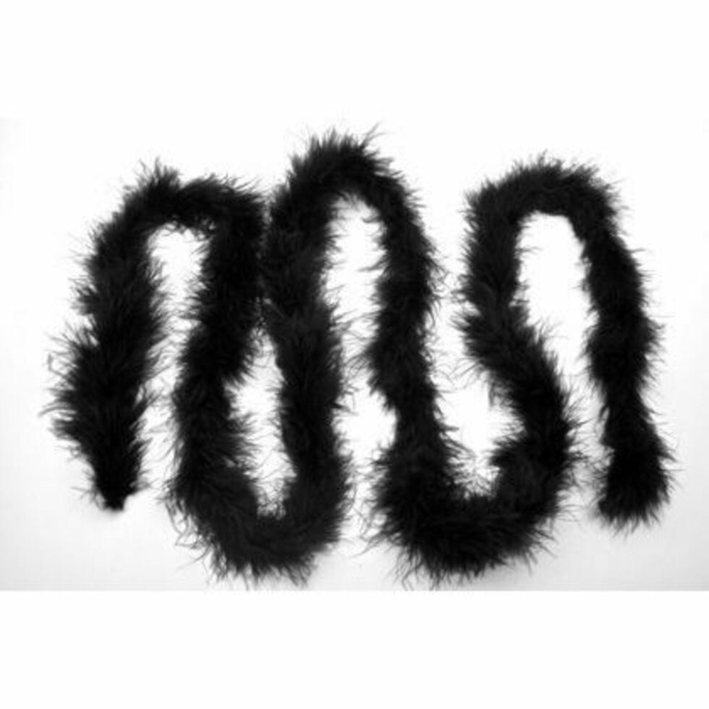 Feather - Marabou Trim - Black 2mt