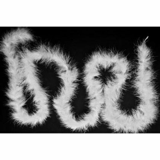 Feather - Marabou Trim - White 2mt