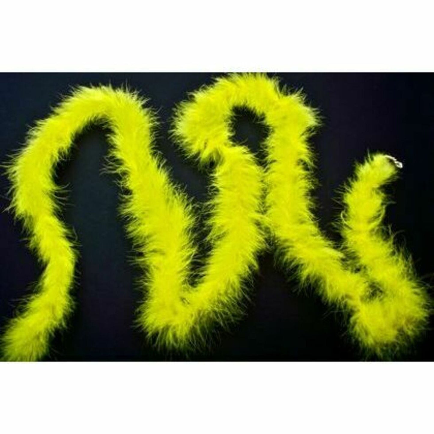 Feather - Marabou Trim - Yellow 2mt