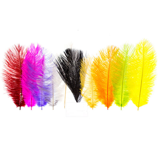 Feather - Ostrich Small Assorted- 10 Pk