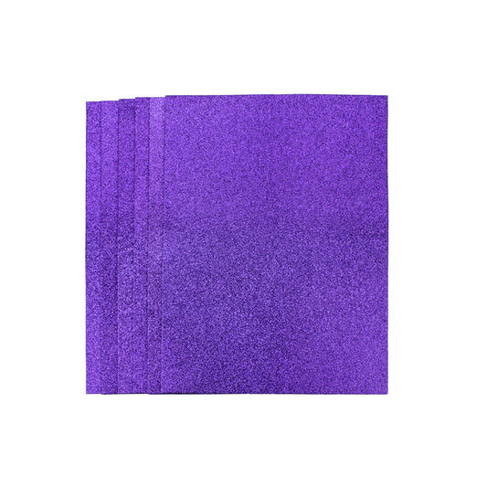 Funky Glitter Foam - PURPLE A4 - 6 Pk