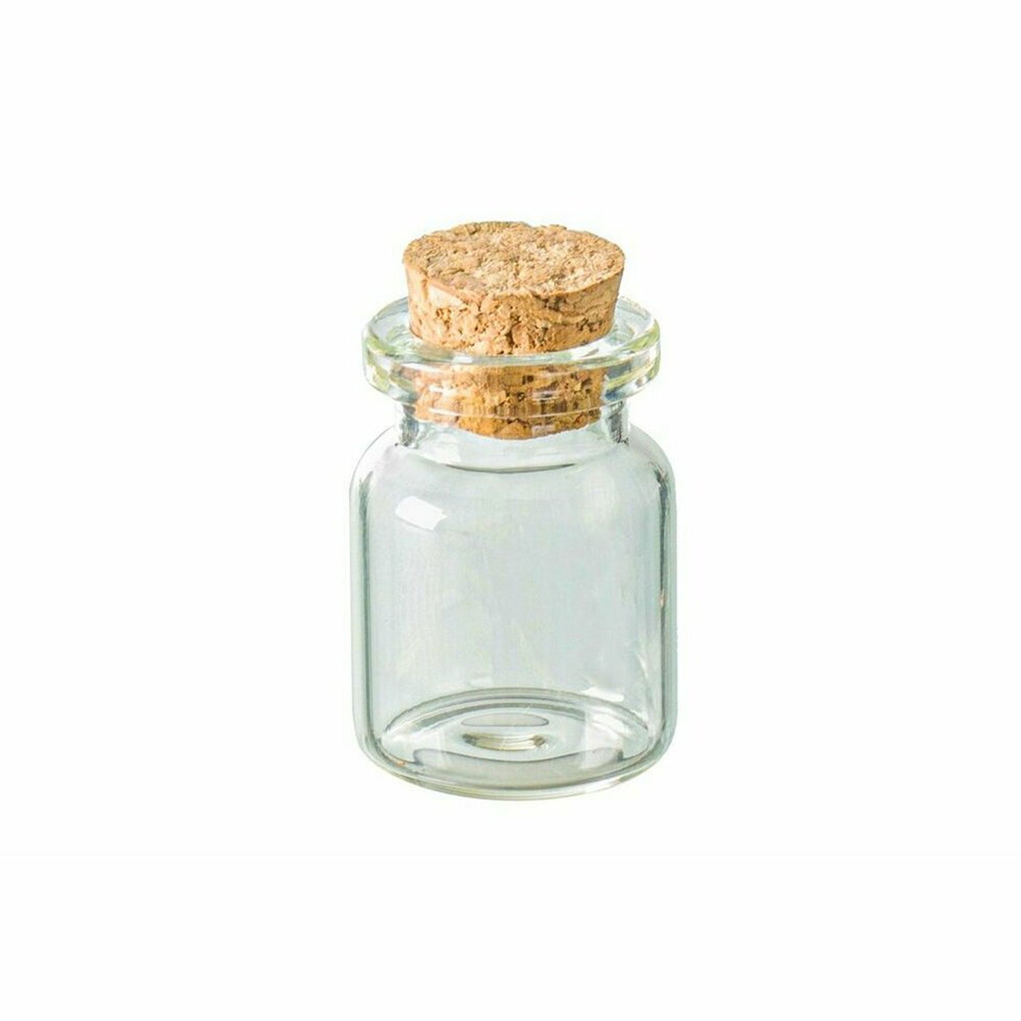 Glass Bottle with Cork - 22 x 30mm high - 3 Pk