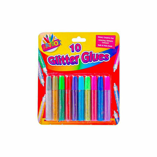 Glitter Glue Pens - 10 assorted colours