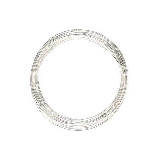 Jewellery Wire - Silver Plated - 0.6mm x 10mt