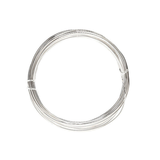 Jewellery Wire - Silver Plated - 0.8mm x 6mt