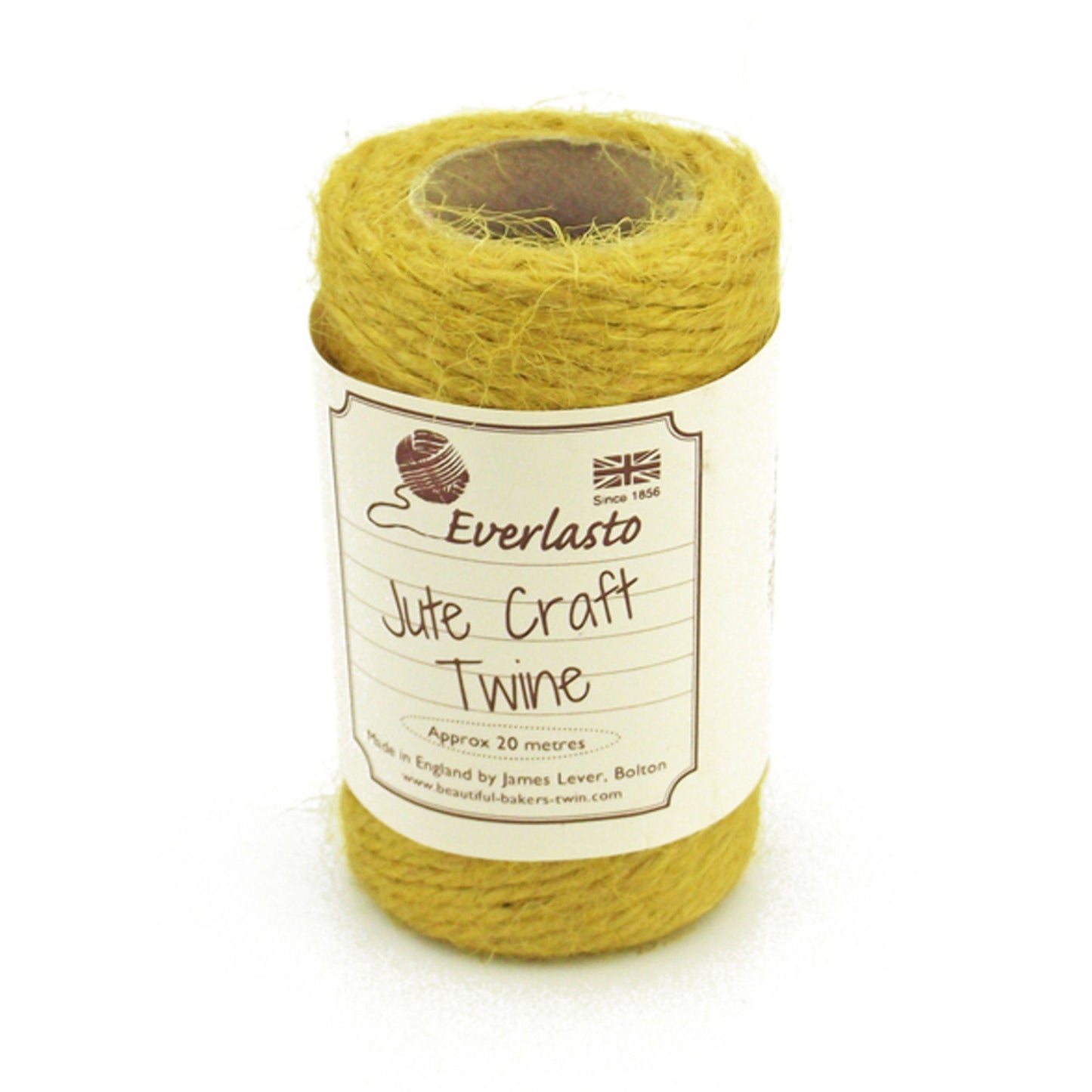 Jute Twine -  Mustard Yellow - 20 mt