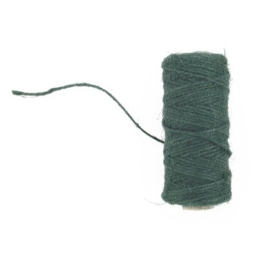 Jute Twine - GREEN Thin 4ply - 75mt