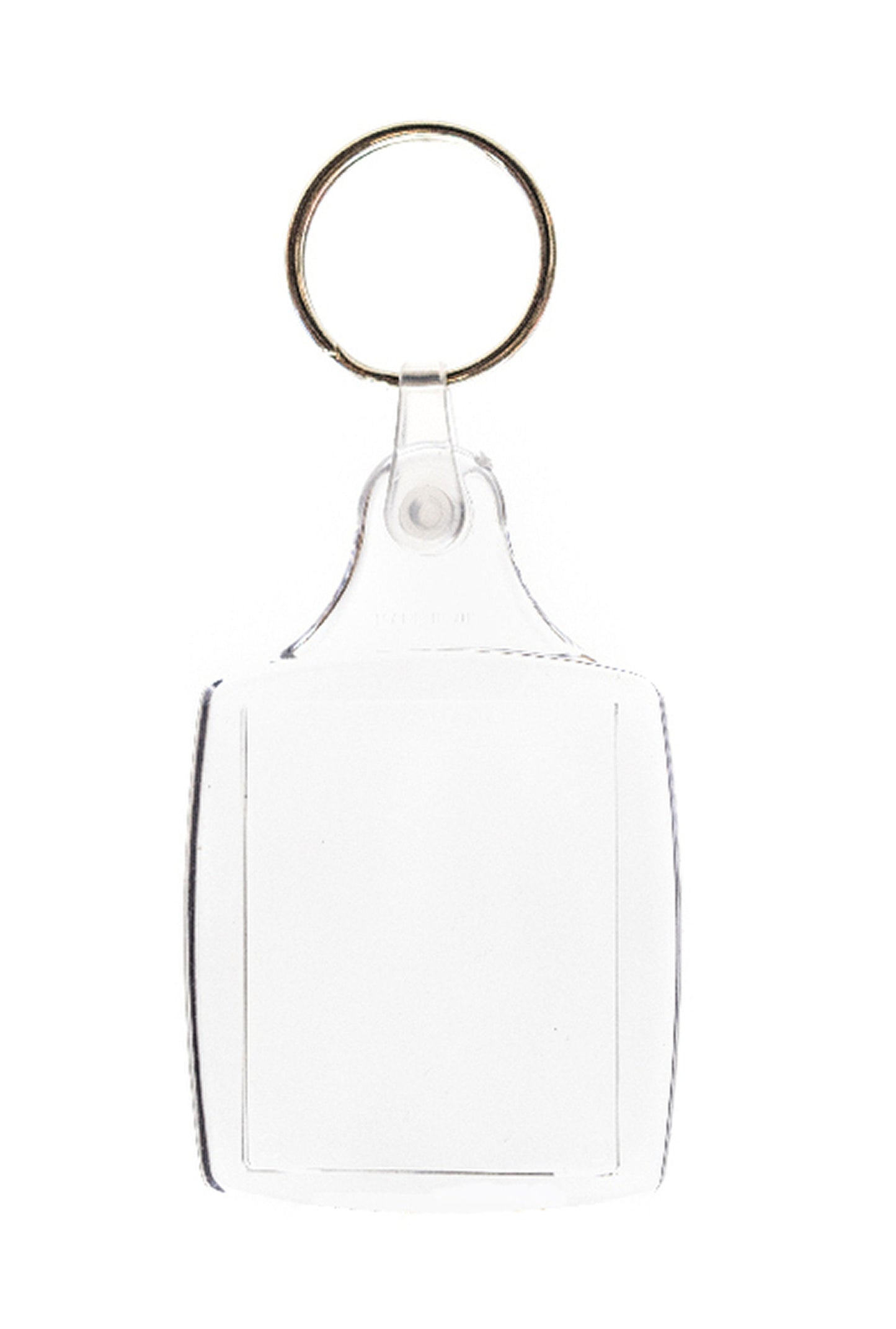 Key Fob - Medium Clear Plastic - 50Pk